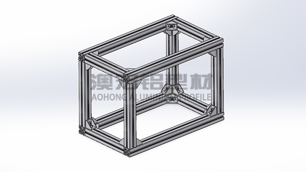 sw怎么畫(huà)鋁型材機(jī)架